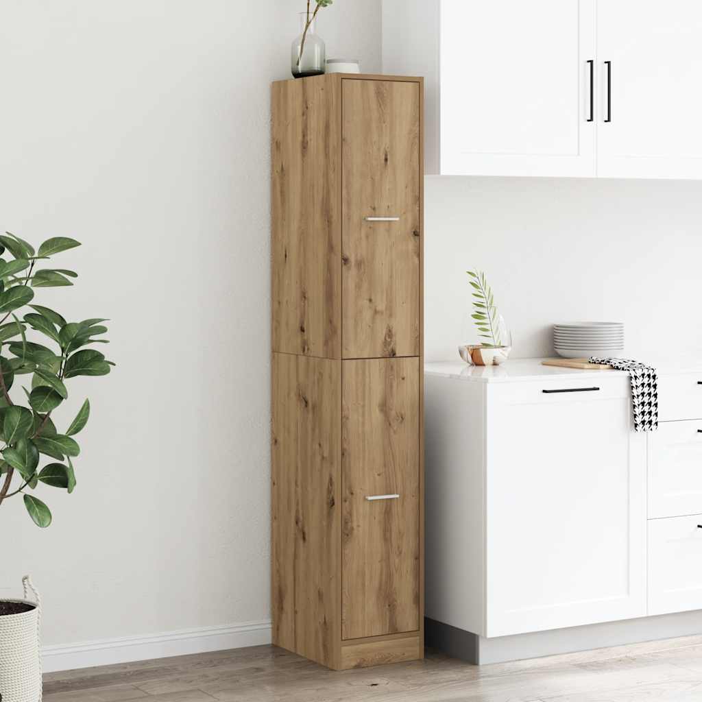 Apothecary Cabinet Artisian Oak 30x41x174.5 cm Engineered Wood