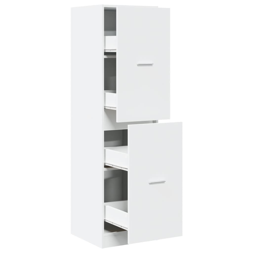 Apothecary Cabinet White 40x41x144.5 cm Engineered Wood