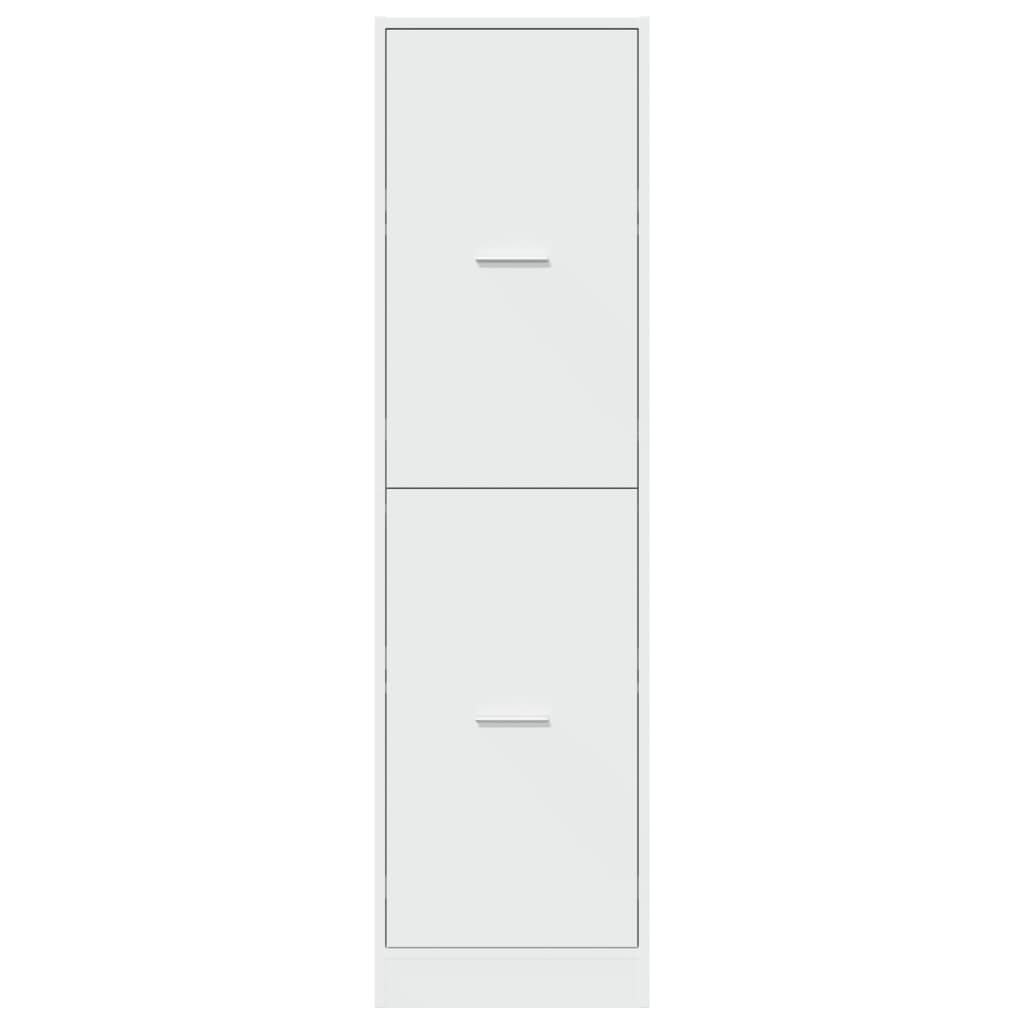 Apothecary Cabinet White 40x41x144.5 cm Engineered Wood