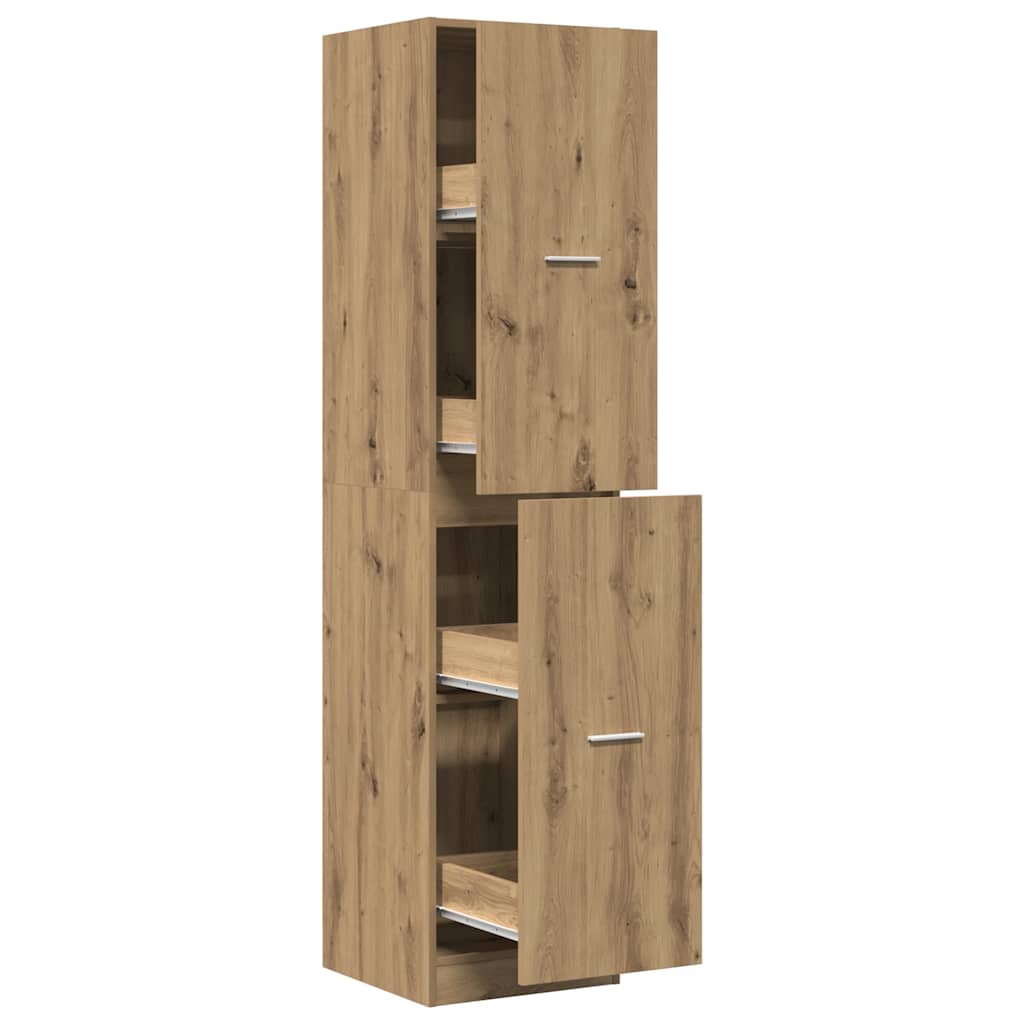 Apothecary Cabinet Artisian Oak 40x41x174.5 cm Engineered Wood