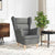 Armchair Dark Grey 74x84x100 cm Fabric