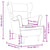 Armchair Dark Grey 74x84x100 cm Fabric