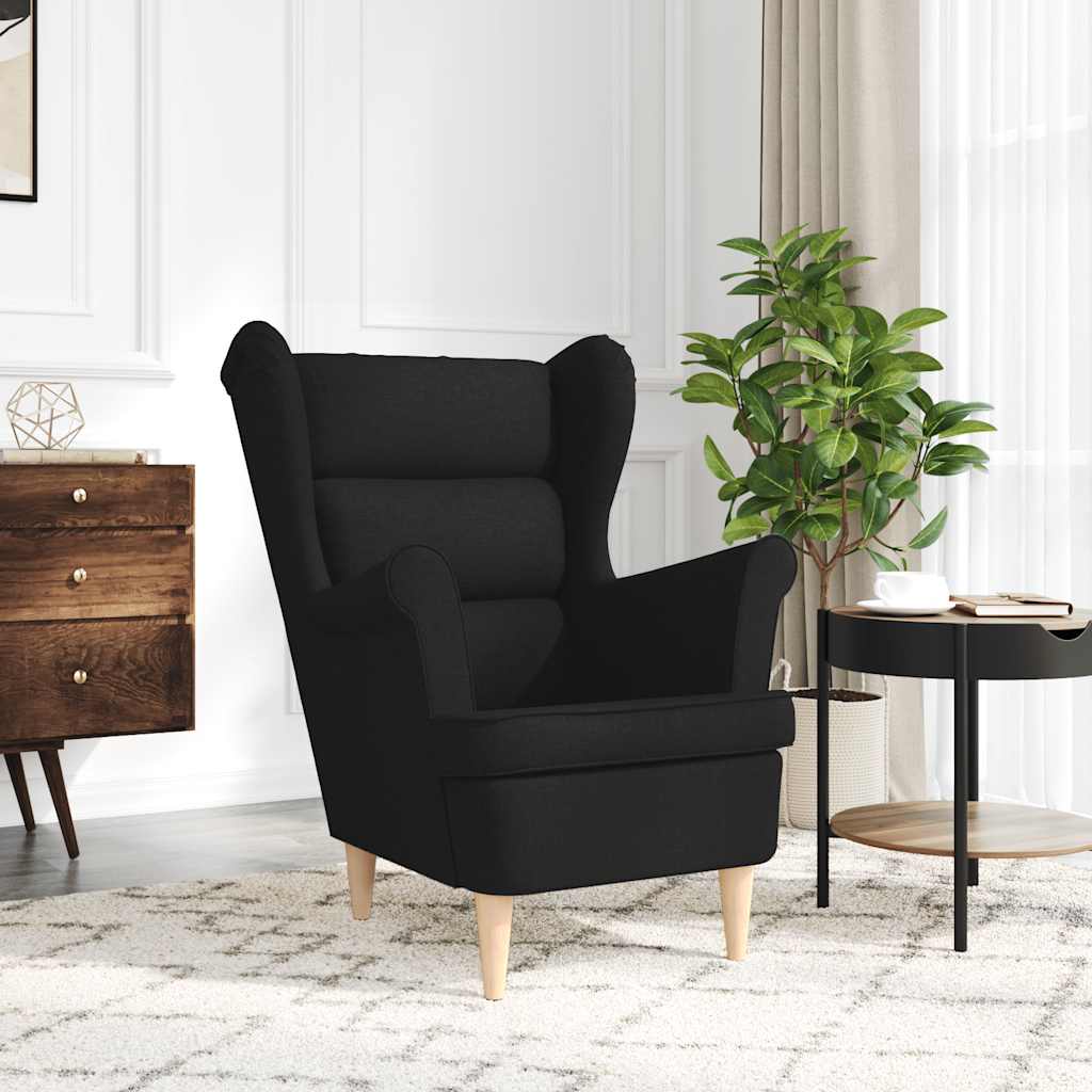 Armchair Black 74x84x100 cm Fabric