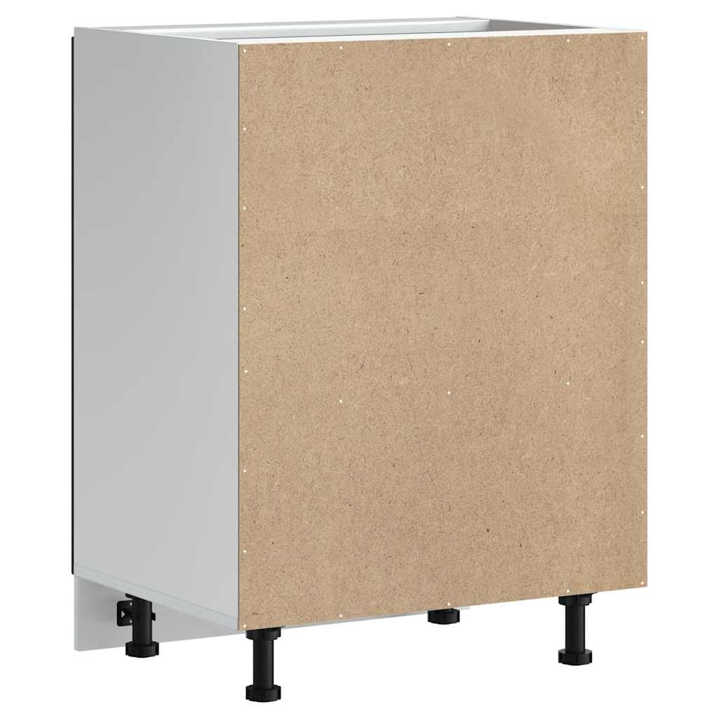 Sink Base Cabinet "Kalmar" Black 60x46x81,5 cm Engineered Wood