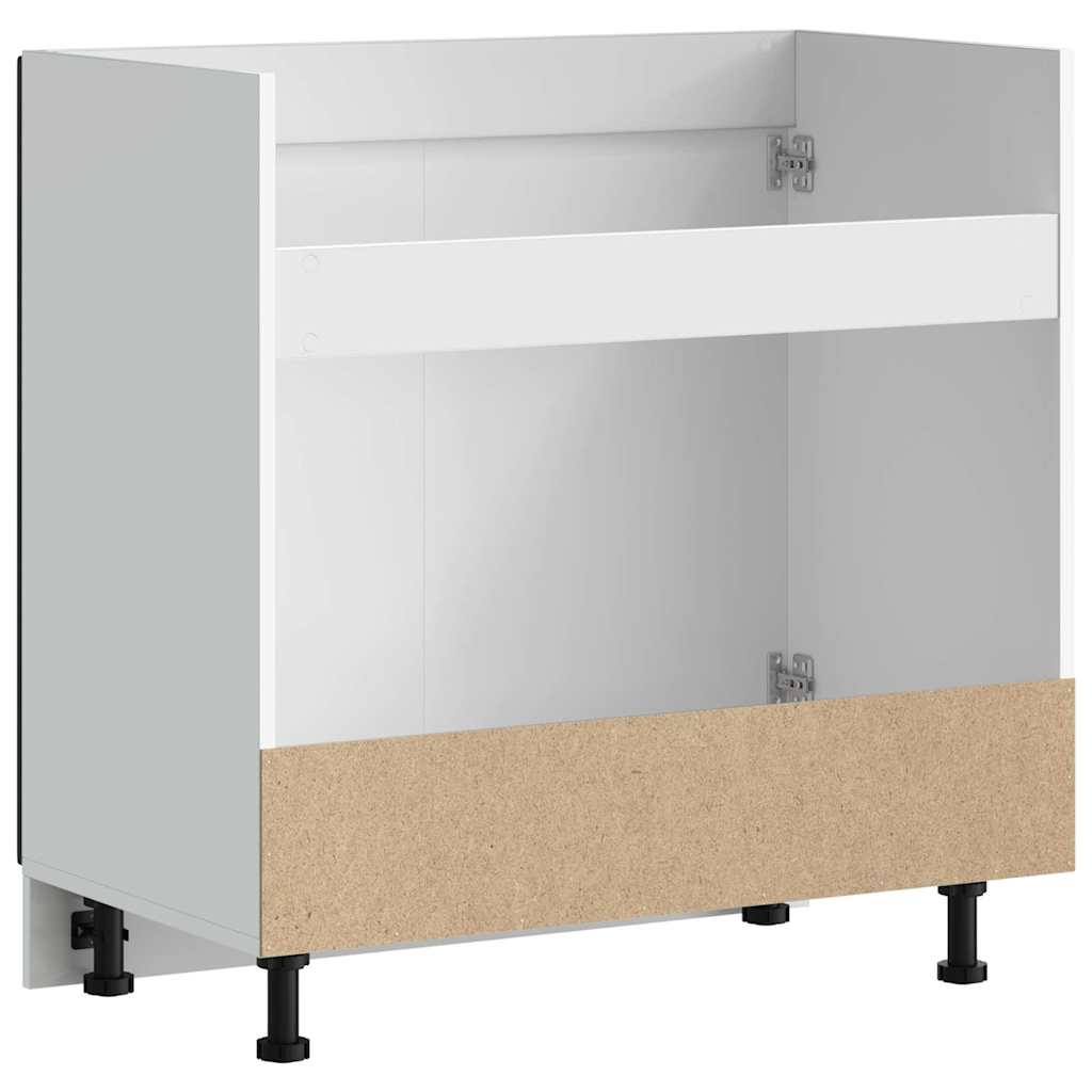 Sink Base Cabinet "Kalmar" Black 80x46x81,5 cm Engineered Wood