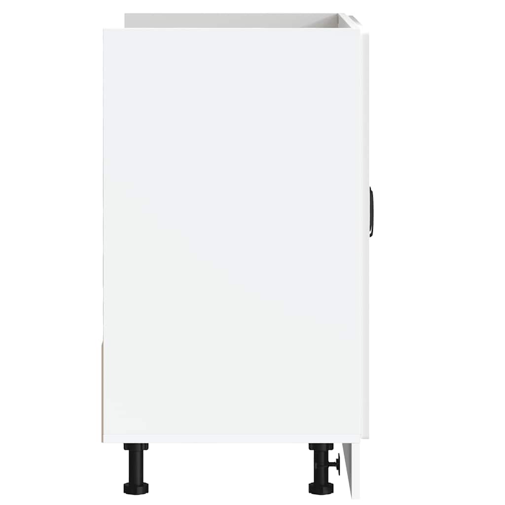 Sink Base Cabinet "Kalmar" High Gloss White 80x46x81,5 cm Engineered Wood