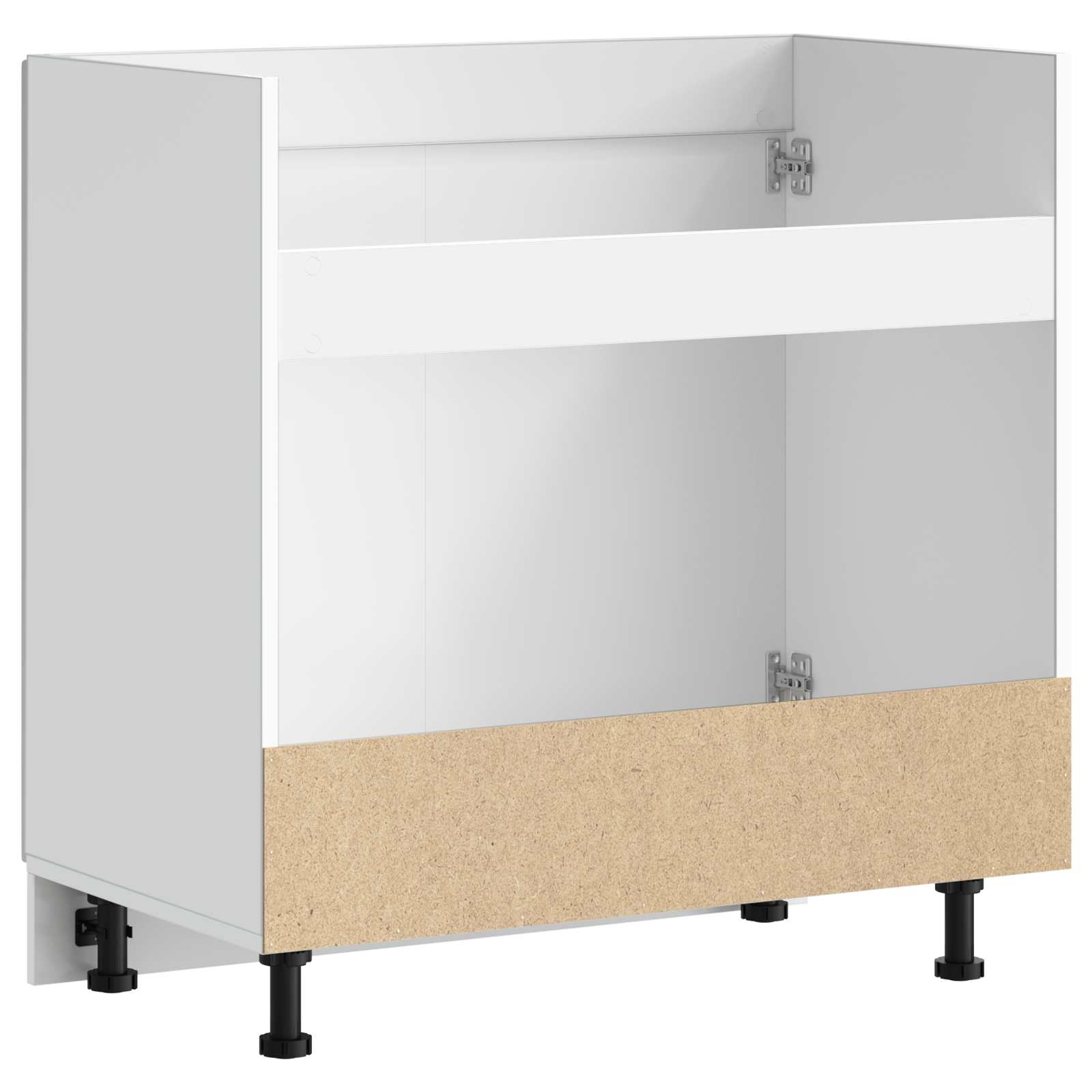 Sink Base Cabinet "Kalmar" High Gloss White 80x46x81.5 cm