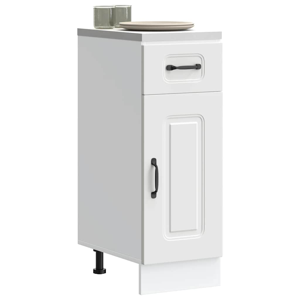 Kitchen Base Cabinet Kalmar White Engineered Wood