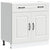 Kitchen Base Cabinet Kalmar White Engineered Wood