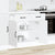 Kitchen Base Cabinet Kalmar White Engineered Wood