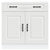 Kitchen Base Cabinet Kalmar White Engineered Wood