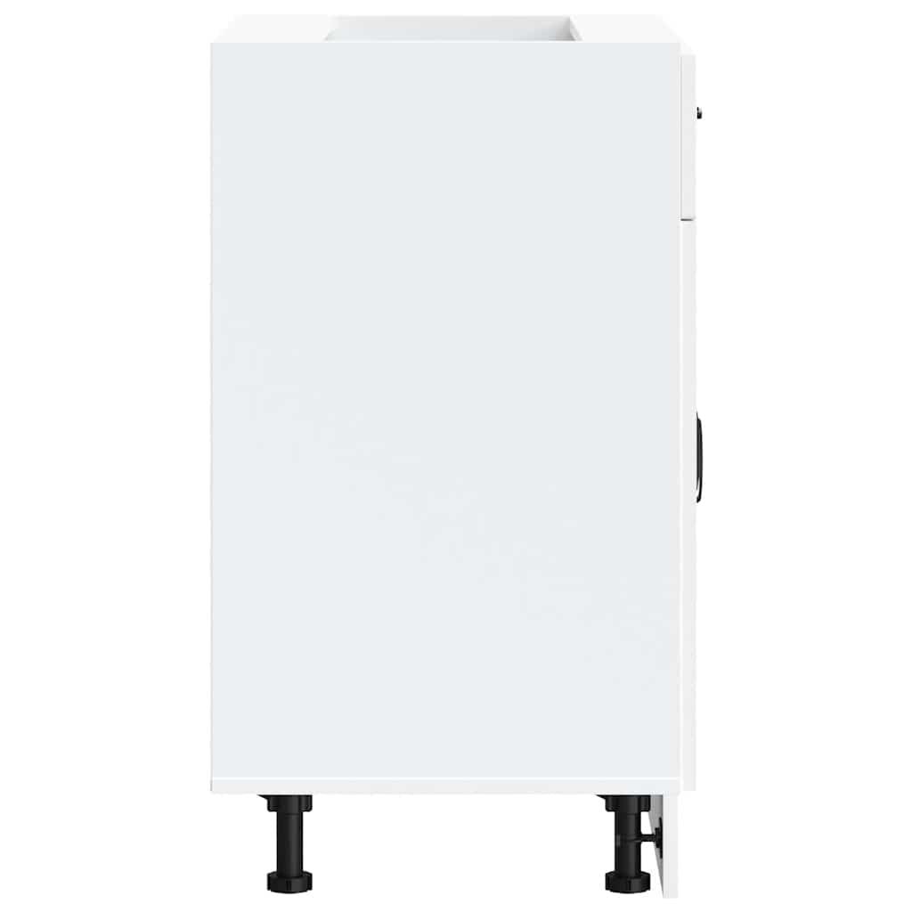 Kitchen Base Cabinet Kalmar White Engineered Wood