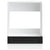 Oven Cabinet "Kalmar" Black Engineered Wood