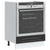 Oven Cabinet "Kalmar" Black Engineered Wood