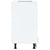 Oven Cabinet "Kalmar" High Gloss White Engineered Wood