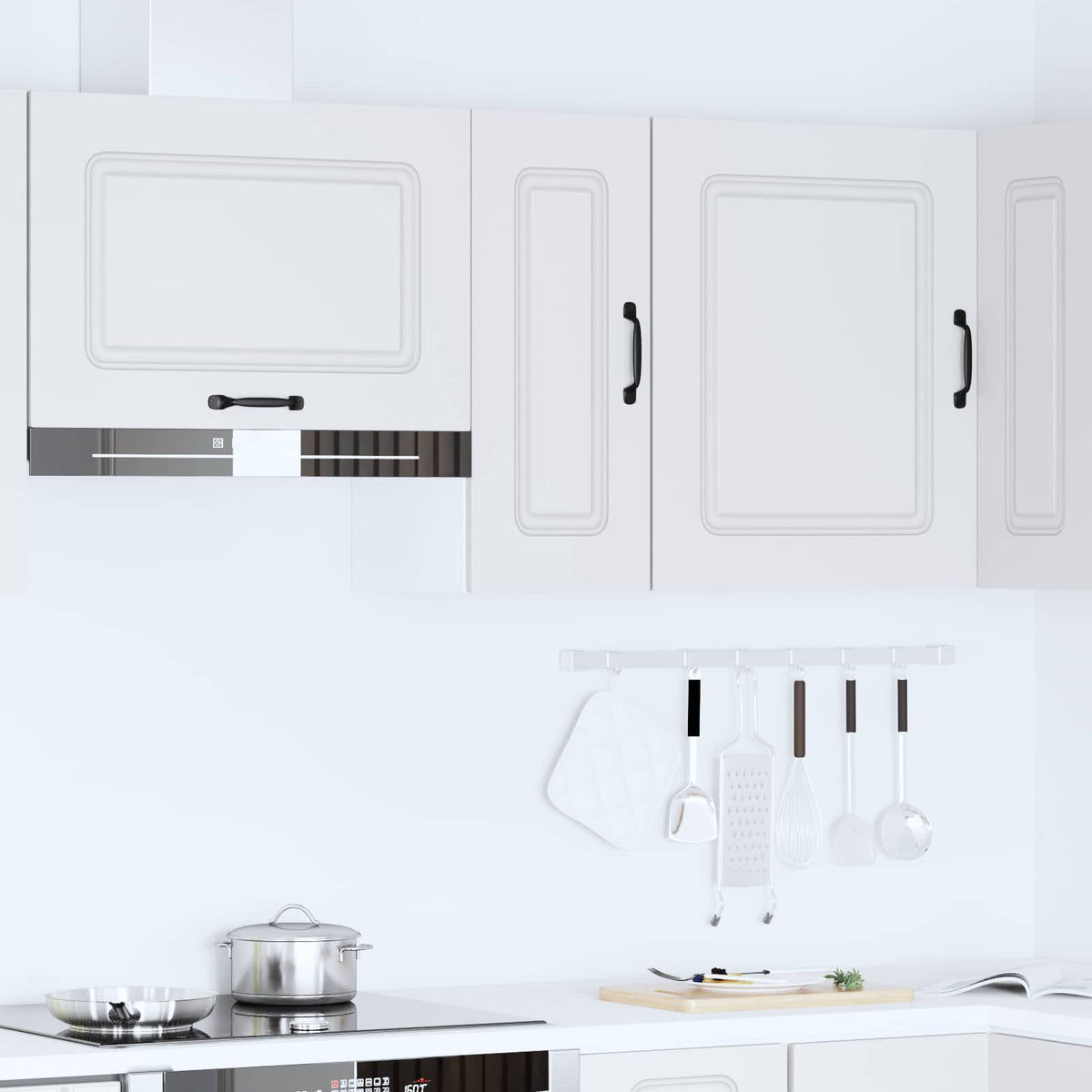 Kitchen Wall Cabinet Kalmar White Engineered Wood