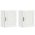 Kitchen Wall Cabinets 2 pcs Kalmar White Engineered Wood