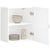 Kitchen Wall Cabinets 2 pcs Kalmar White Engineered Wood