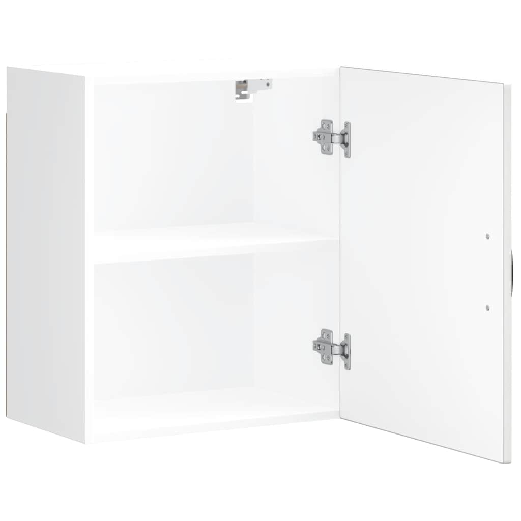 Kitchen Wall Cabinet "Kalmar" High Gloss White Engineered Wood
