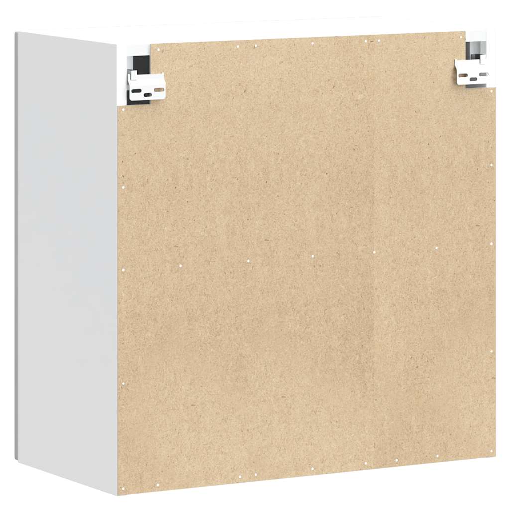 Kitchen Wall Cabinet "Kalmar" High Gloss White Engineered Wood