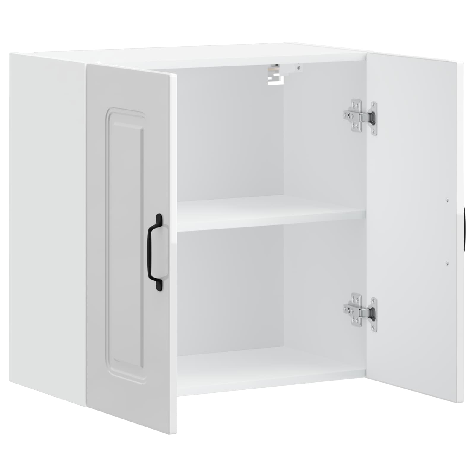 Kitchen Wall Cabinet "Kalmar" High Gloss White Engineered Wood