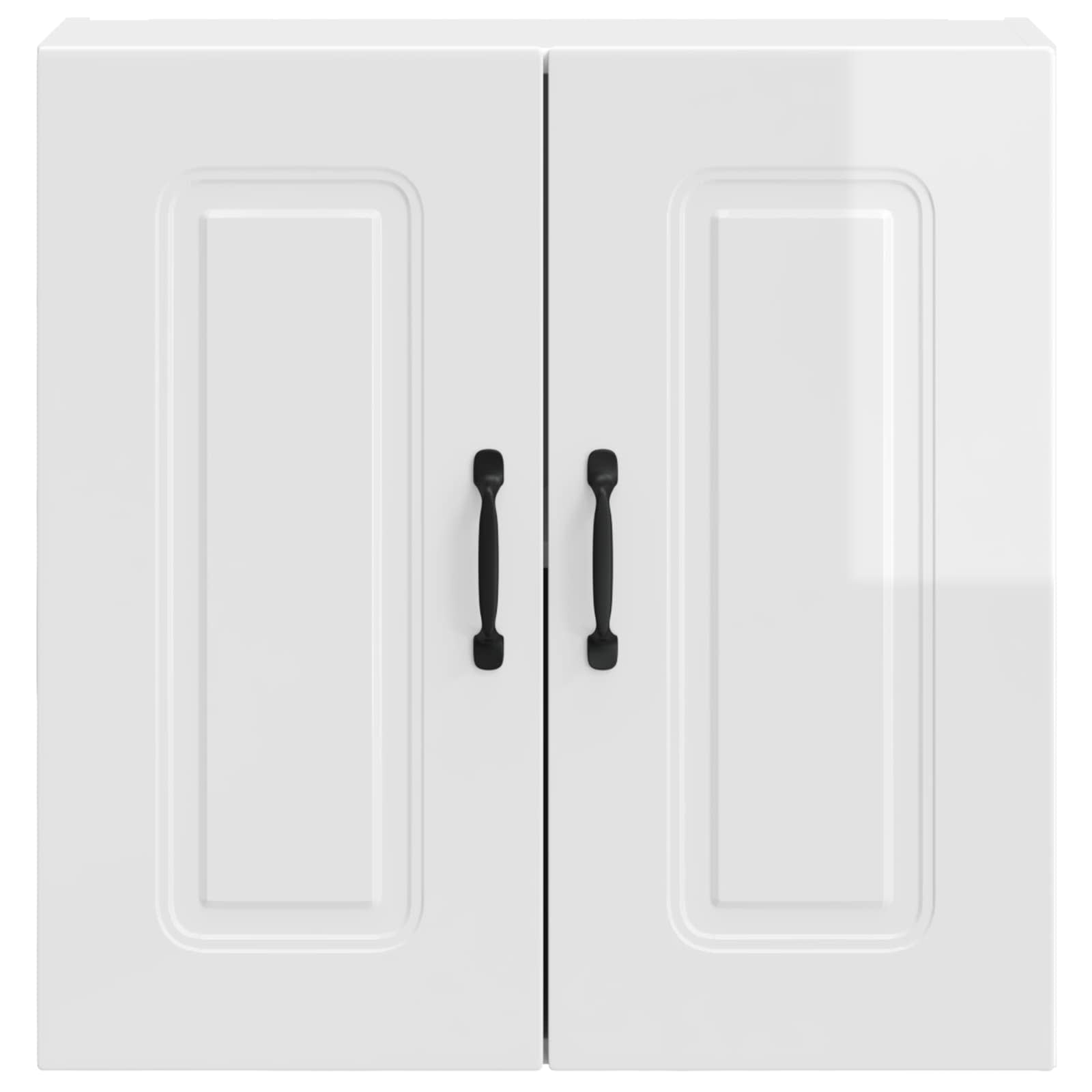 Kitchen Wall Cabinet "Kalmar" High Gloss White Engineered Wood
