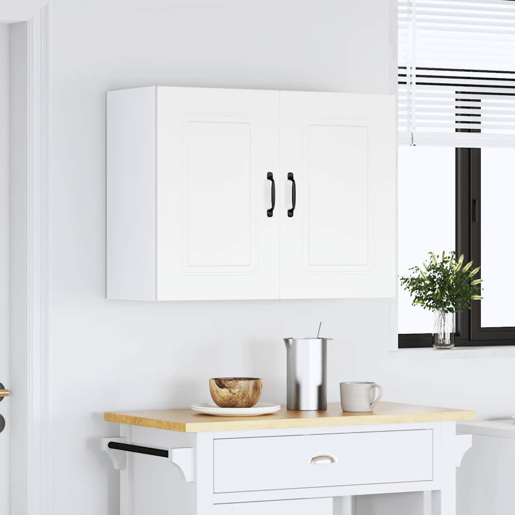 Kitchen Wall Cabinet Kalmar White Engineered Wood