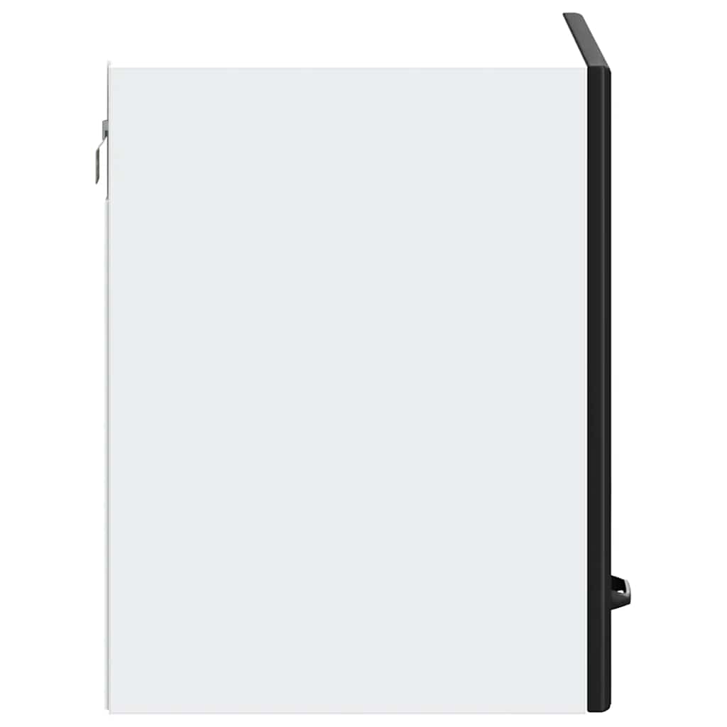 Kitchen Wall Cabinet "Kalmar" Black Engineered Wood