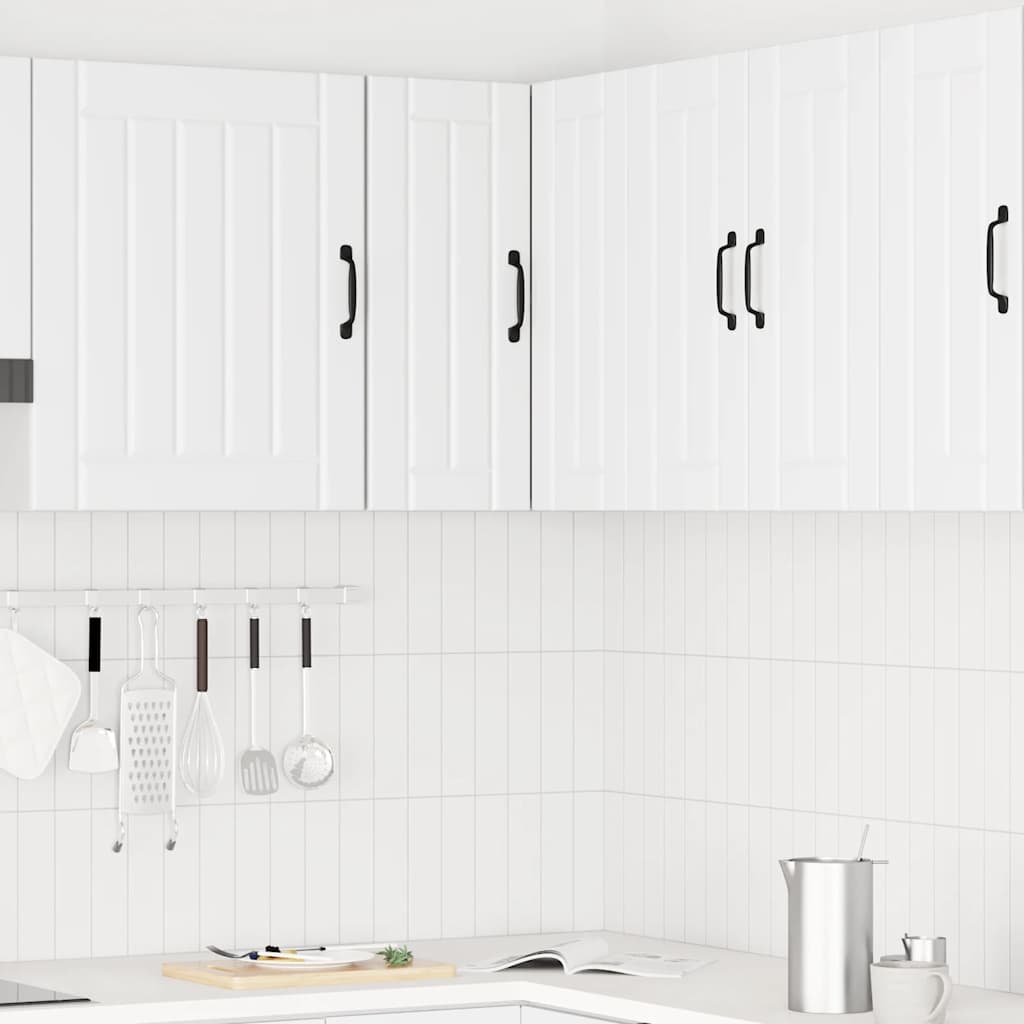 Kitchen Wall Corner Cabinet Kalmar White Engineered Wood