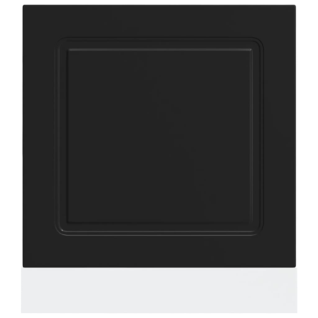 Dishwasher Panel "Kalmar" Black 60x1,5x67 cm Engineered Wood