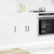 Sink Base Cabinet Lucca White Engineered Wood