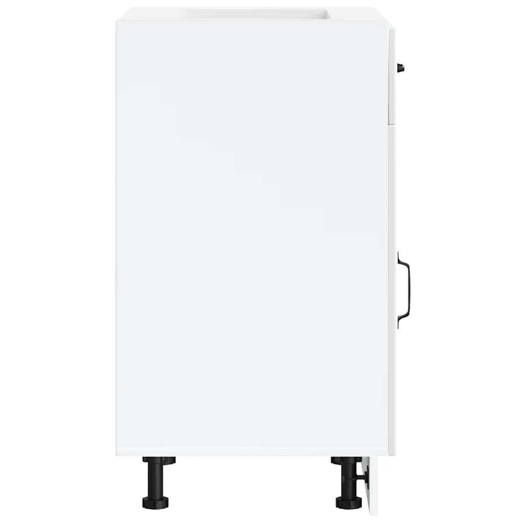 Kitchen Base Cabinet Lucca White Engineered Wood