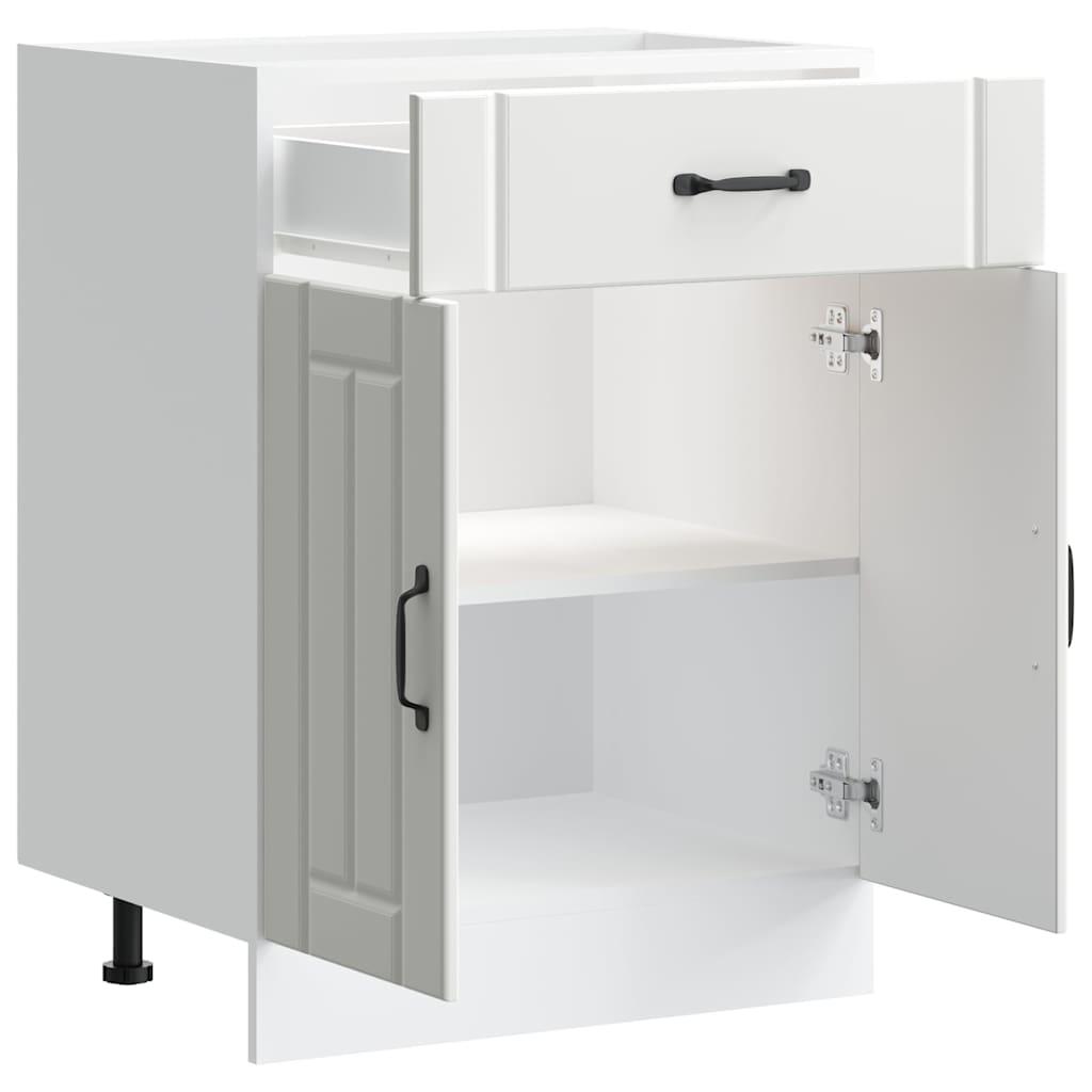 Kitchen Base Cabinet Lucca White Engineered Wood