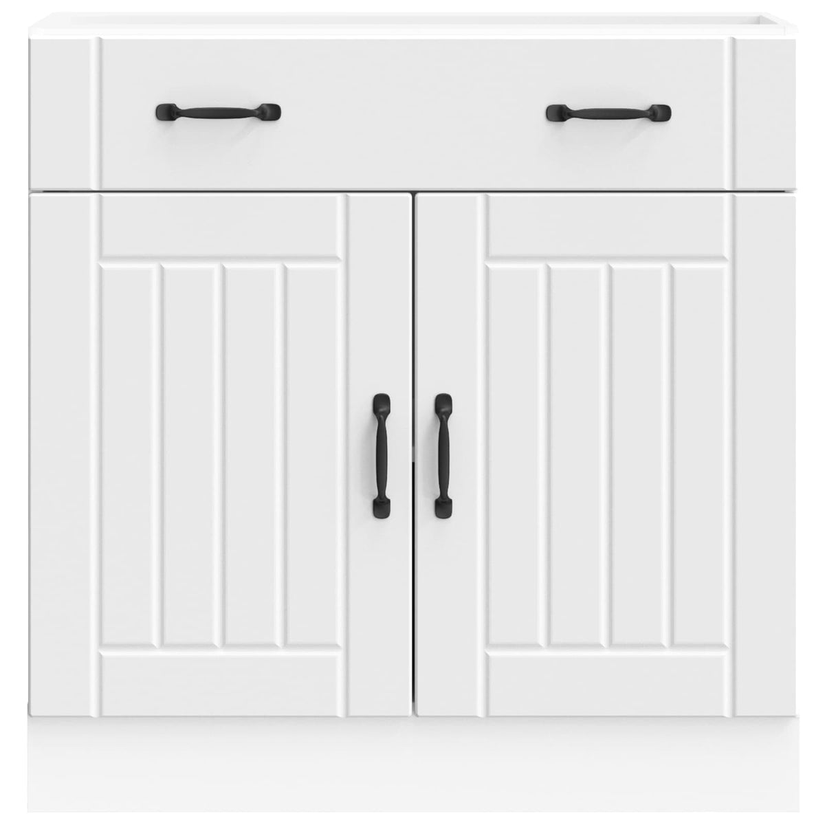 Kitchen Base Cabinet Lucca White Engineered Wood
