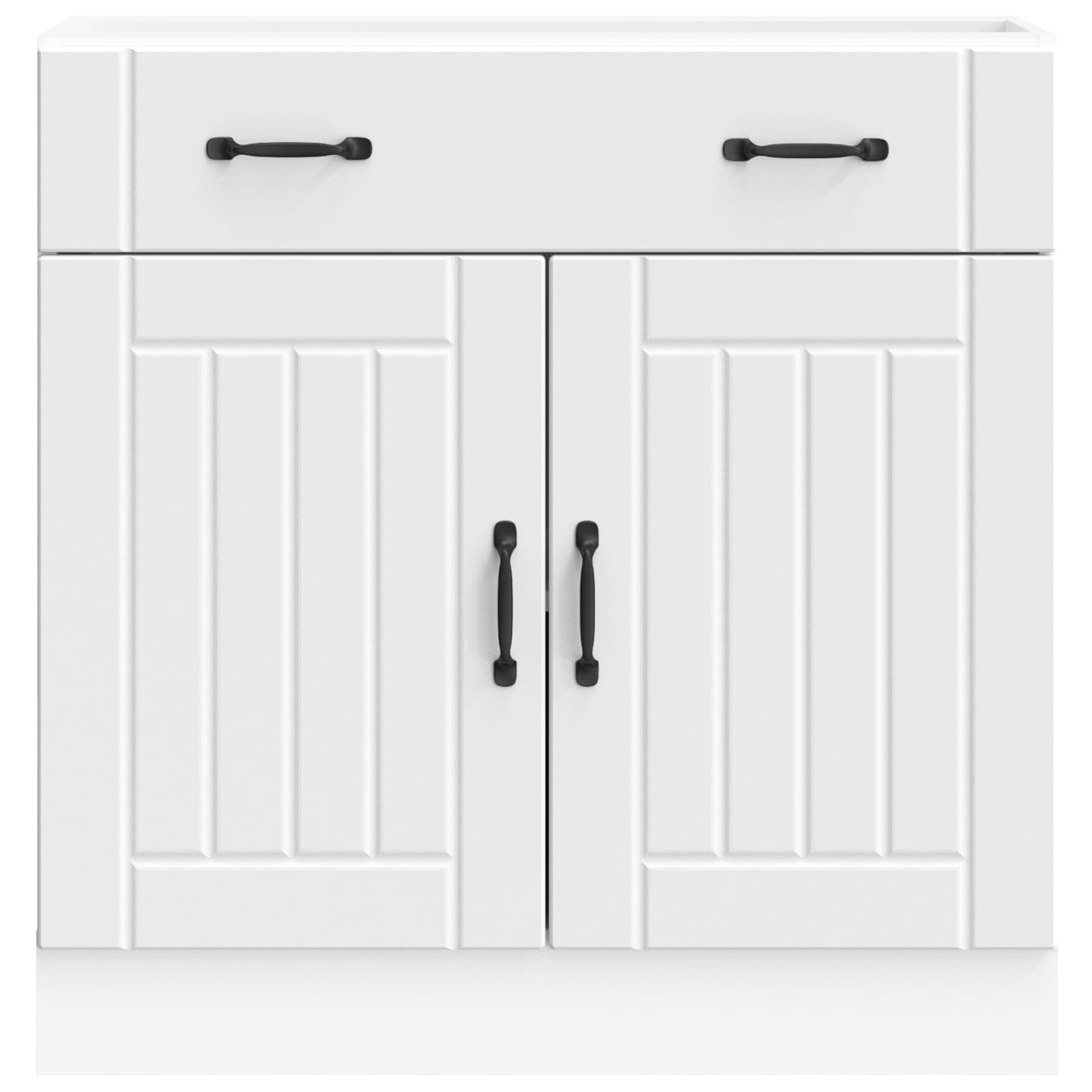 Kitchen Base Cabinet Lucca White Engineered Wood