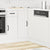 Kitchen Corner Base Cabinet Lucca White Engineered Wood