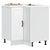 Kitchen Corner Base Cabinet Lucca White Engineered Wood