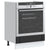 Oven Cabinet "Lucca" Black Engineered Wood