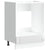 Oven Cabinet "Lucca" High Gloss White Engineered Wood