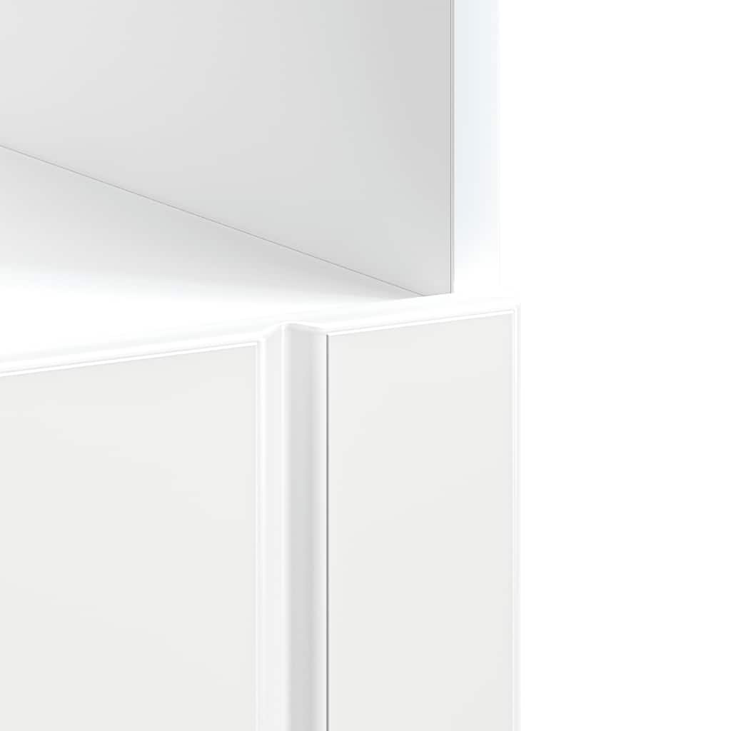 Oven Cabinet "Lucca" High Gloss White Engineered Wood