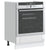 Oven Cabinet "Lucca" High Gloss White Engineered Wood