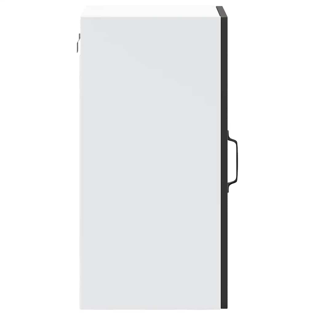 Kitchen Wall Cabinet with Glass Door "Lucca" Black