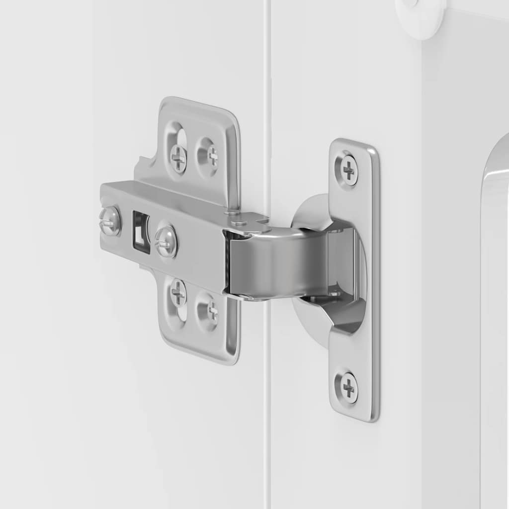 Kitchen Wall Cabinet with Glass Door "Lucca" High Gloss White