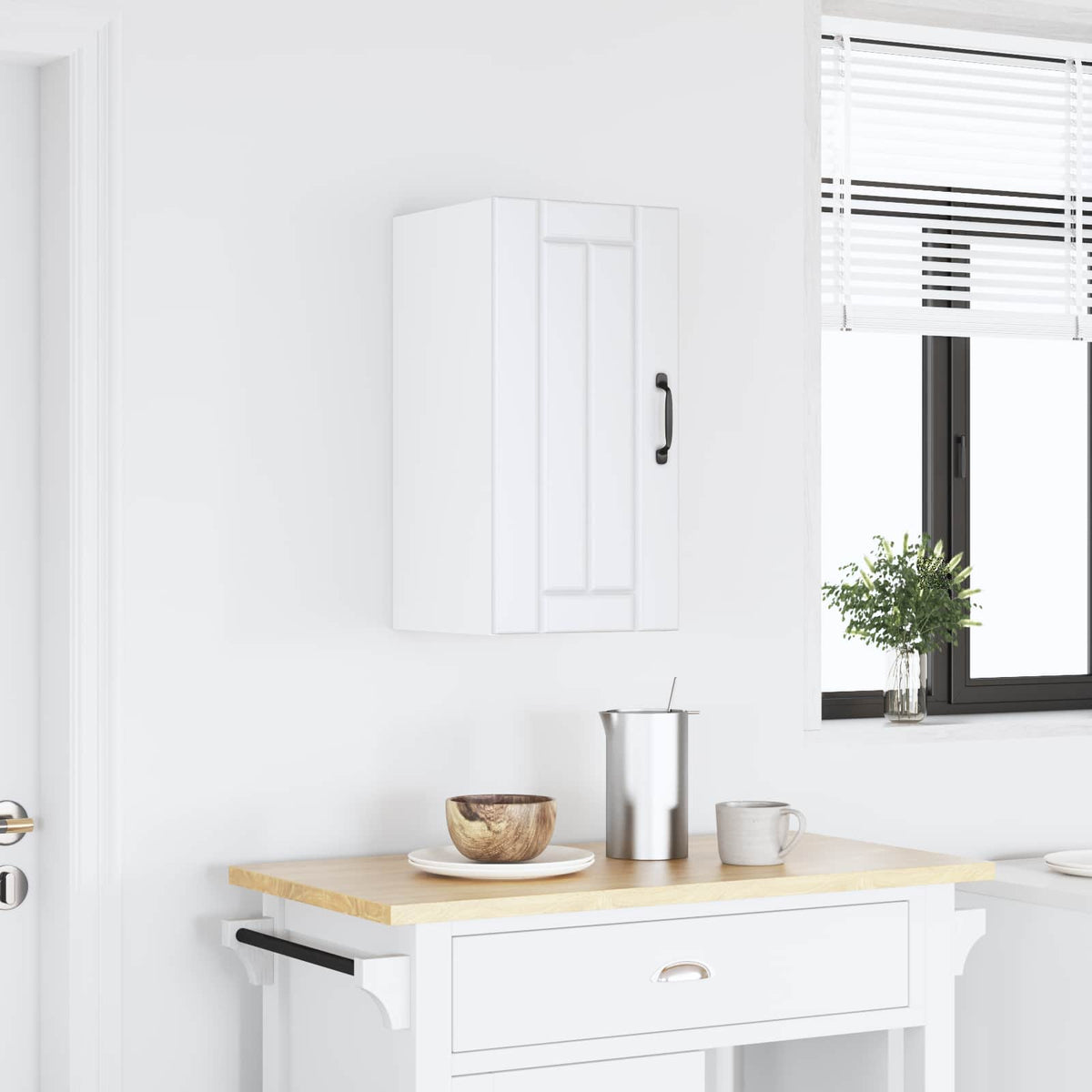Kitchen Wall Cabinet Lucca White Engineered Wood