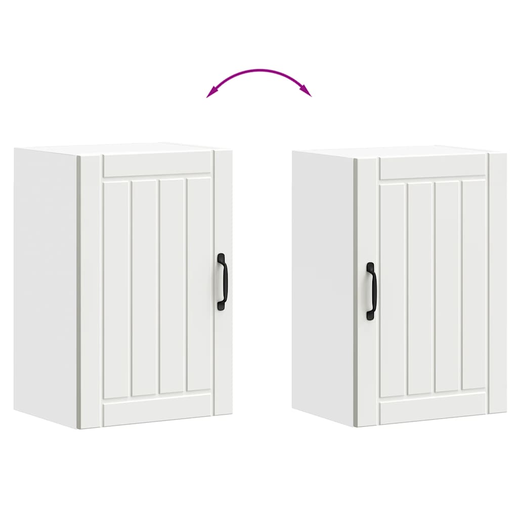 Kitchen Wall Cabinet Lucca White Engineered Wood