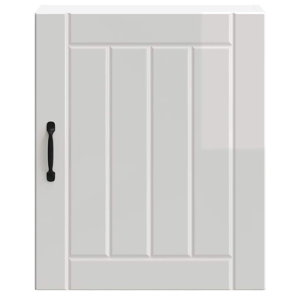 Kitchen Wall Cabinet "Lucca" High Gloss White Engineered Wood