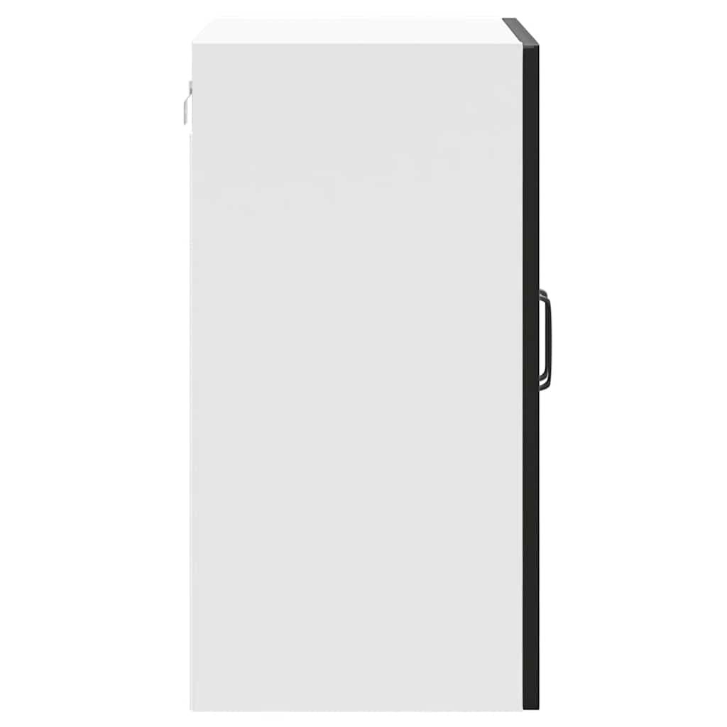 Kitchen Wall Cabinet "Lucca" Black Engineered Wood