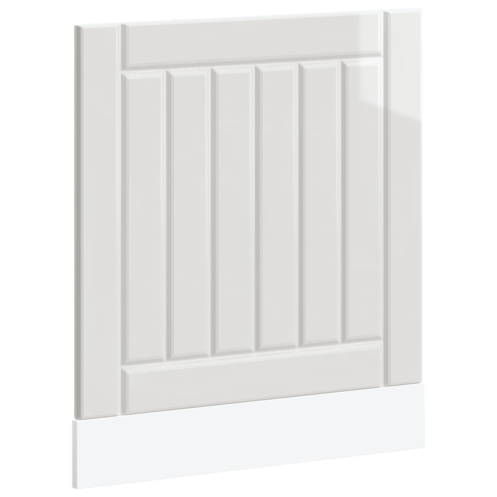 Dishwasher Panel "Lucca" High Gloss White Engineered Wood