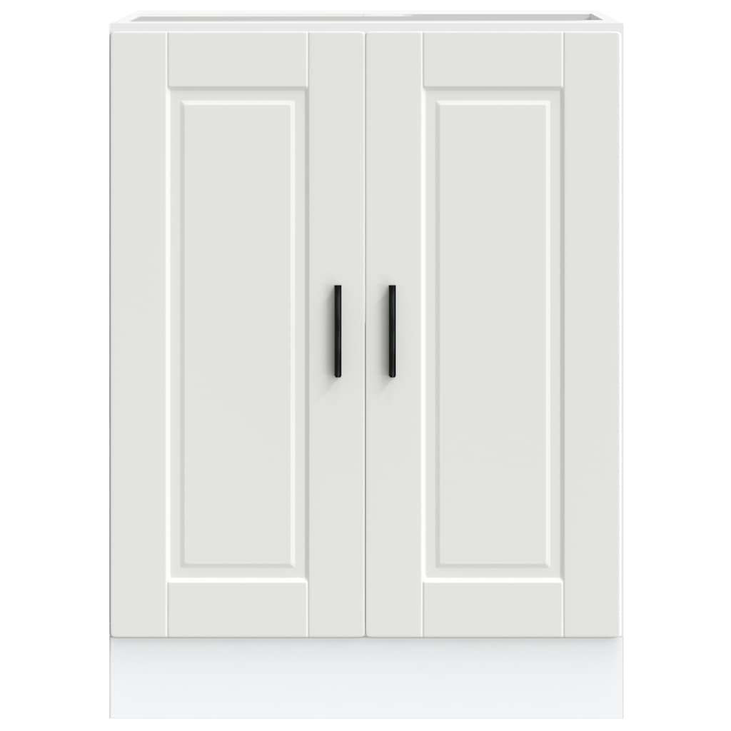 Kitchen Base Cabinet Porto White Engineered Wood