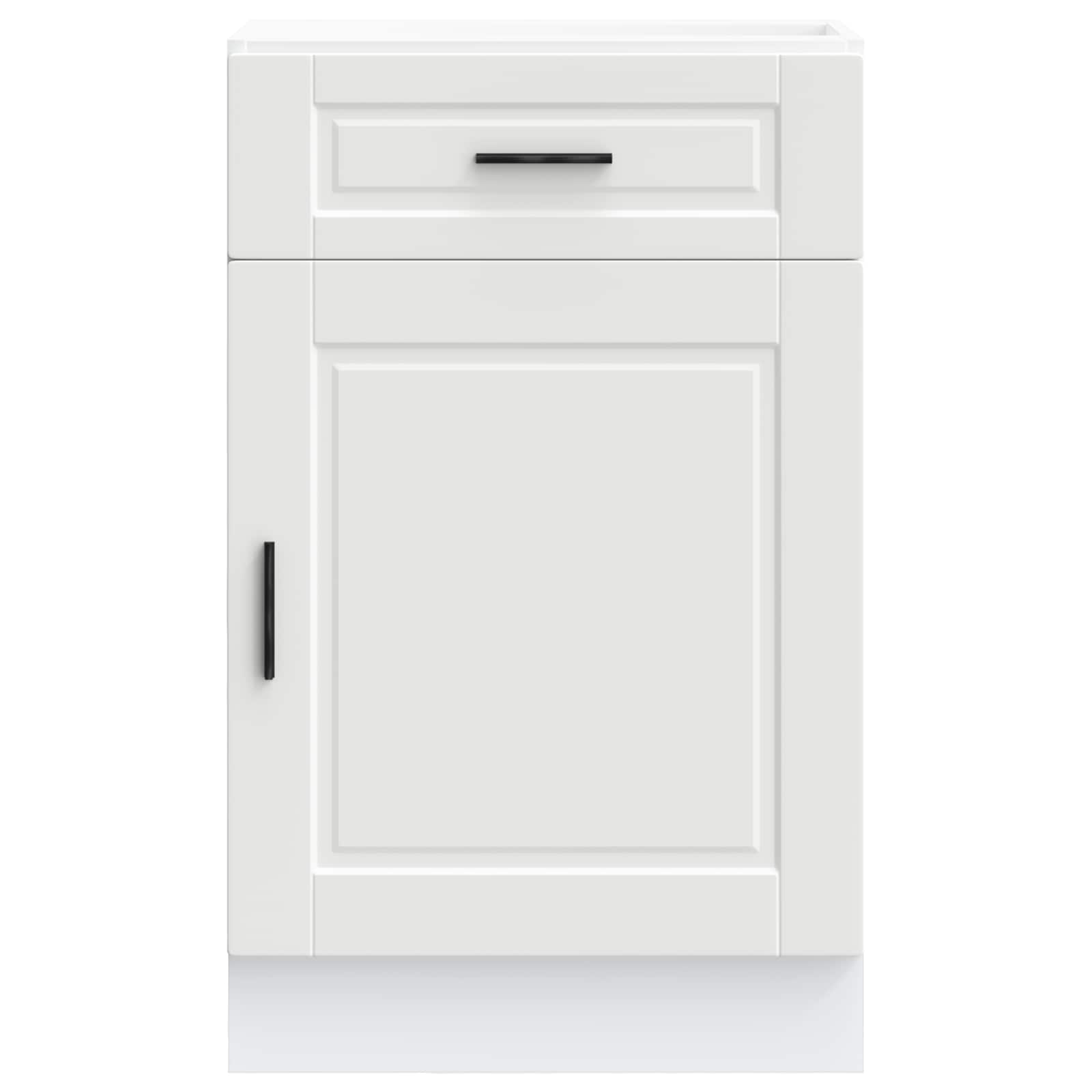 Kitchen Base Cabinet Porto White Engineered Wood